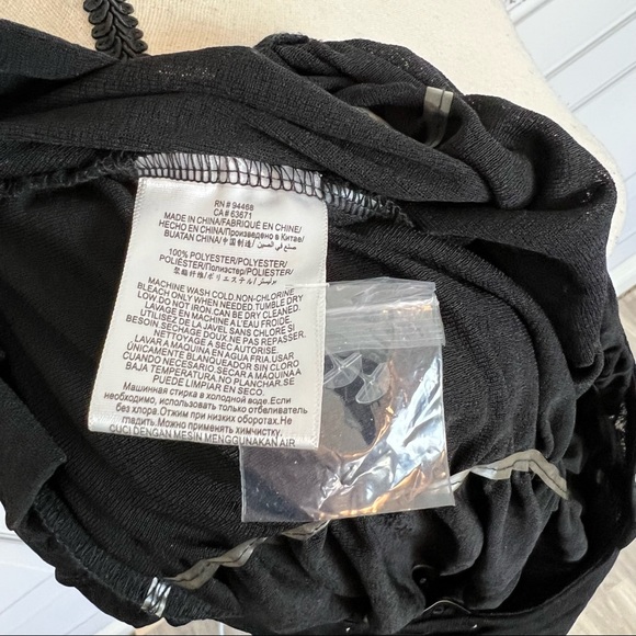 BCBGeneration Black Ruched Button Up Top | Size M - Picture 14 of 14